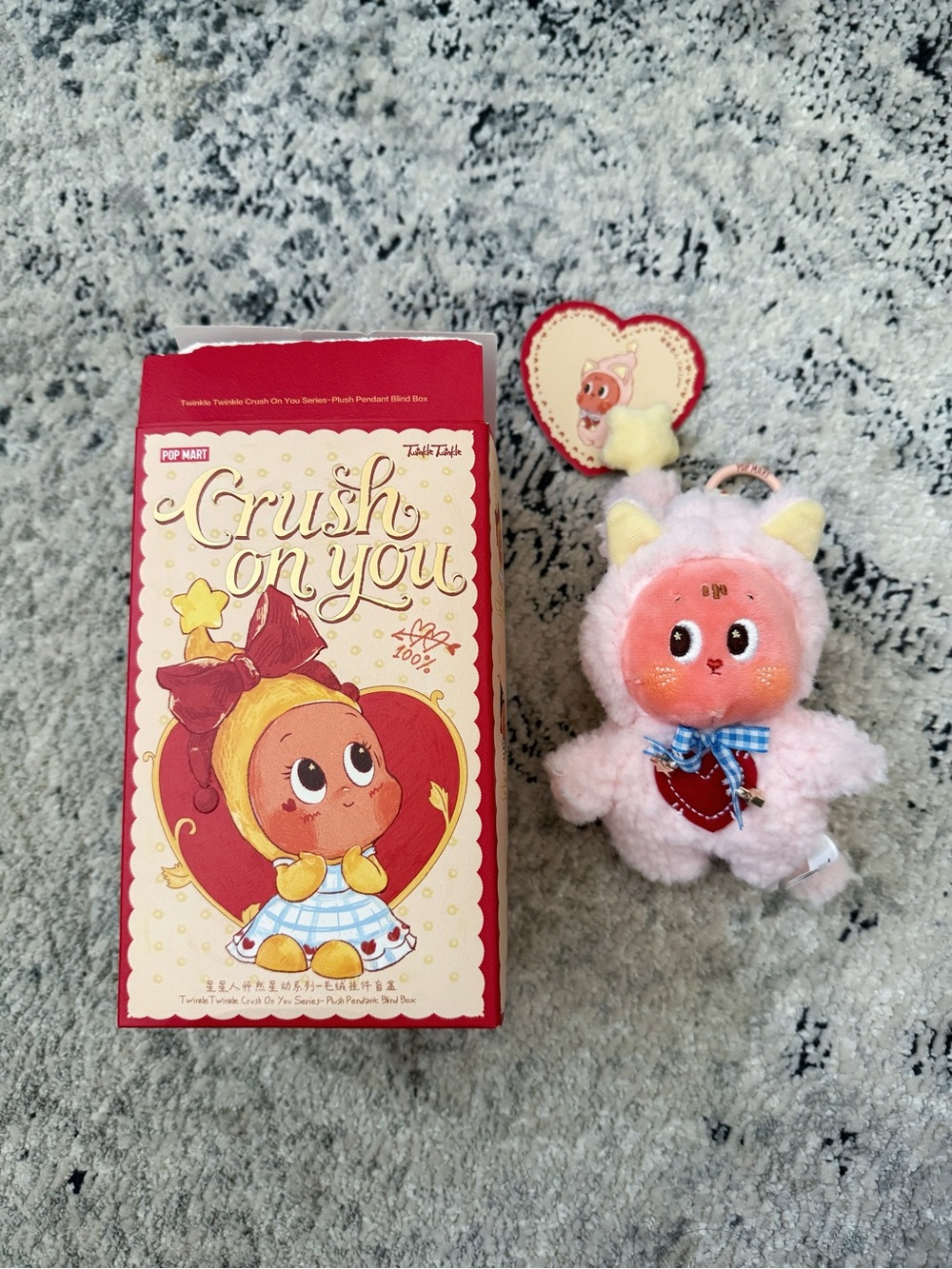 POP MART Twinkle Twinkle Crush on You Series Plush Pendant Cat Lover